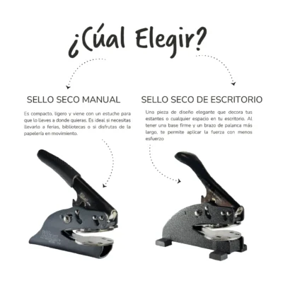 sello-seco-manual-vs-escritorio Diferencia entre sello seco manual y de escritorio exlibris