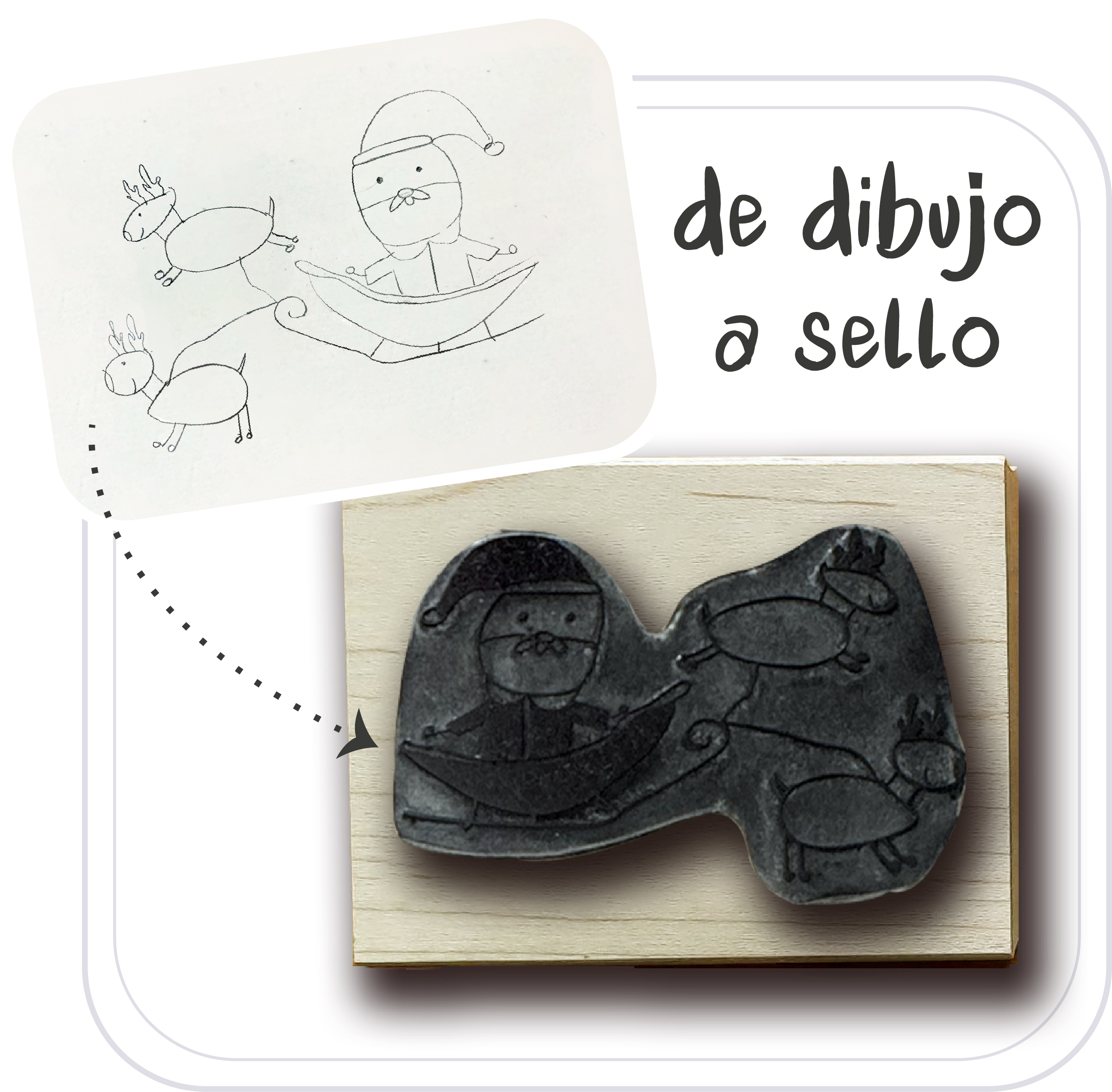 Set Escolar, sellos para estampar sobre tela