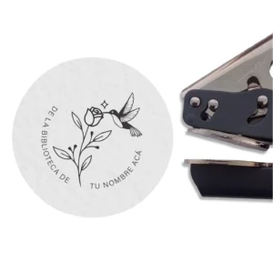 Sello Seco Exlibris Colibrí para personalizar