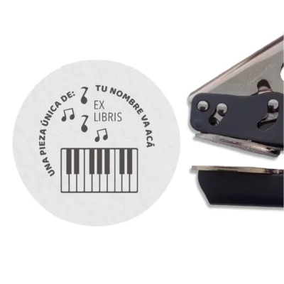Sello-Seco-Exlibris-Piano Sello Seco Exlibris Piano para personalizar