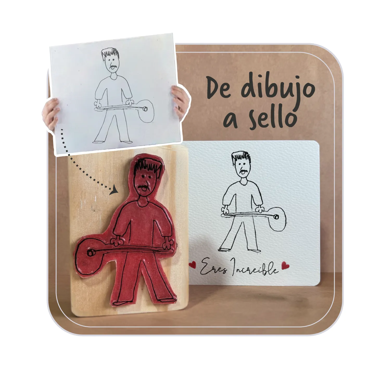 Set Escolar, sellos para estampar sobre tela